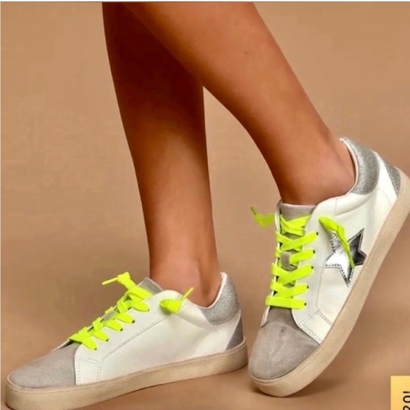 Madden Girl Shoes - (BRAND NEW) Madden Girl Linlee Sneakers - Woman’s Size 10 w/Neon Shoestrings)